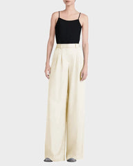 40 Momme Seidenhose mit breiten Beinen