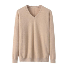 Damen V-Hals Kaschmir-Pullover