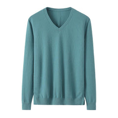 Damen V-Hals Kaschmir-Pullover