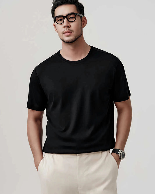 Herren Seidenjersey T-Shirt – Relaxed Fit