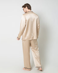 Männer Luxuriöse lose Seiden-Pyjamas