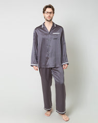 Männer Luxuriöse lose Seiden-Pyjamas