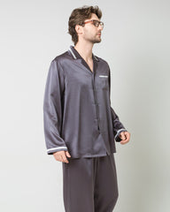 Männer Luxuriöse lose Seiden-Pyjamas