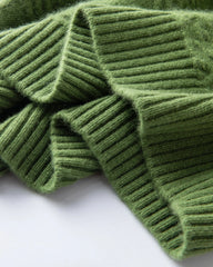 Rollkragen-Pullover aus Kaschmir mit Rautenmuster