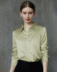 Langarmshirt aus Maulbeerseide für Damen