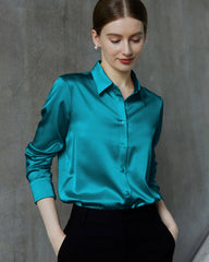 Langarmshirt aus Maulbeerseide für Damen
