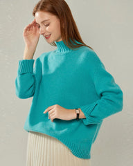 Oversized Kaschmir-Rollkragenpullover
