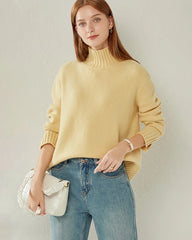Oversized Kaschmir-Rollkragenpullover
