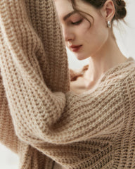 Oversize-Seide-Kaschmir-Cardigan