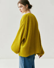 Oversize-Seide-Kaschmir-Cardigan