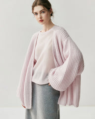 Oversize-Seide-Kaschmir-Cardigan