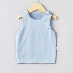 Baby-Seiden-Tanktop, runder Ausschnitt