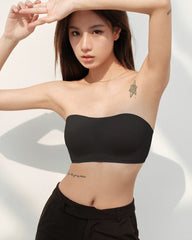 Nahtloser rutschfester Seiden-Bandeau-BH