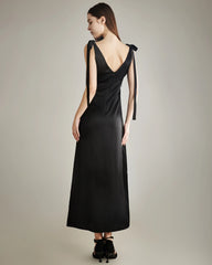 Seiden-Schlupf-Nachtkleid mit Schulterbändern