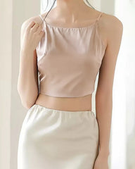 Seidencamisole mit integriertem BH