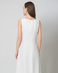 40 Momme Seiden-Maxi-Kleid