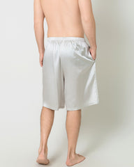 Seiden-Unterhose Männer, elastischer Gürtel Kniehöhe, Satin-Design
