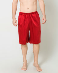 Seiden-Unterhose Männer, elastischer Gürtel Kniehöhe, Satin-Design