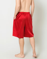 Seiden-Unterhose Männer, elastischer Gürtel Kniehöhe, Satin-Design