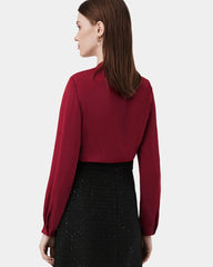 Seiden Schluppenbluse für Damen