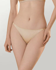 Seiden-Triangle-Bralette und V-String-Slip-Set
