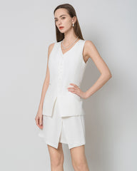 40 Momme Seidene Blazer-Weste