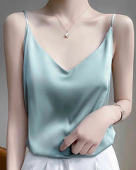 Spaghetti-Träger Seiden-Camisole