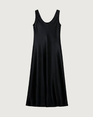 Triacetat Bias Cut Ärmelloses Maxikleid