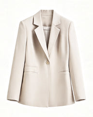 Triacetat-Blazer mit Seidenfutter in maßgeschneiderter Passform