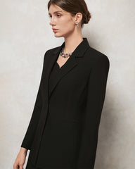 Triacetat-Blazer mit Seidenfutter in maßgeschneiderter Passform