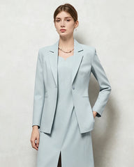 Triacetat-Blazer mit Seidenfutter in maßgeschneiderter Passform