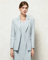 Triacetat-Blazer mit Seidenfutter in maßgeschneiderter Passform
