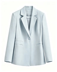 Triacetat-Blazer mit Seidenfutter in maßgeschneiderter Passform
