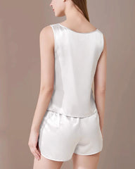 Pyjama-Set aus waschbarer Seide mit Trägertop