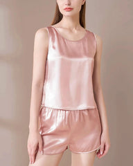 Pyjama-Set aus waschbarer Seide mit Trägertop