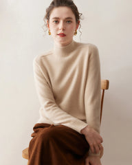 Damen-Kaschmirpullover mit Zopfmuster und Raglanärmeln