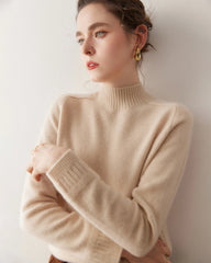 Damen-Kaschmirpullover mit Zopfmuster und Raglanärmeln
