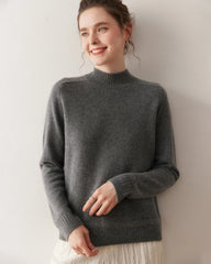 Damen-Kaschmirpullover mit Zopfmuster und Raglanärmeln