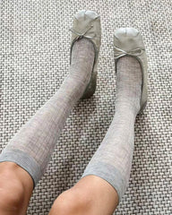 Damen Feine Cashmere-Modal-Mix Wadenlange Socken