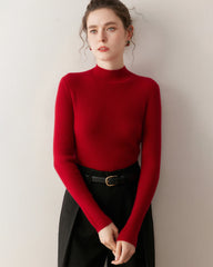 Damen-Kaschmir-Unterziehshirt mit schmaler Passform