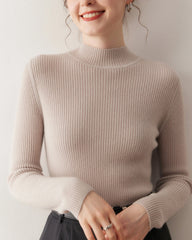 Damen-Kaschmir-Unterziehshirt mit schmaler Passform
