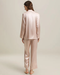 Frauen Seiden Zwei-teiliges Pyjama Set