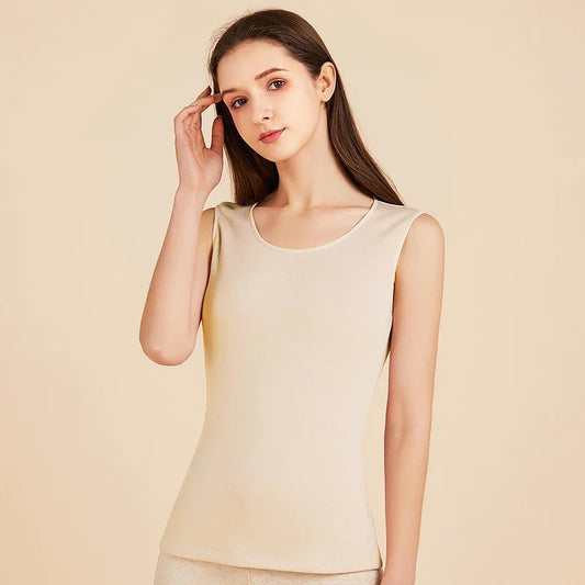 Damen Thermo-Veste aus Seidenbuntseide