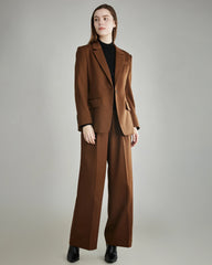 Damen Wollblazer mit Einfachknopf