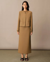 Damen Wollblazer im Taillenschnitt