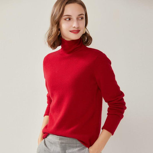 Damen Kaschmir Rollkragenpullover
