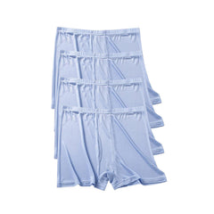 4 Stücke weicher, gestrickter Seiden-Boxer-Unterhosen für Männer