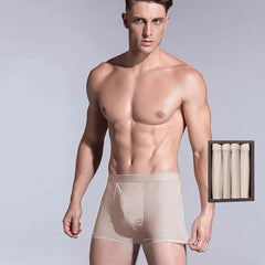4 Stücke Herren-Seiden-Boxer-Unterhose