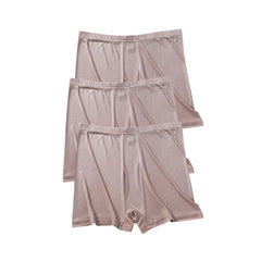 3 Stücke elastische gestrickte weiche Seiden-Boxershorts