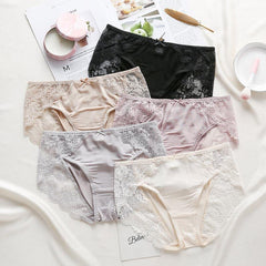 Sexy Lace Comfortable Silk Panties - Daisysilk